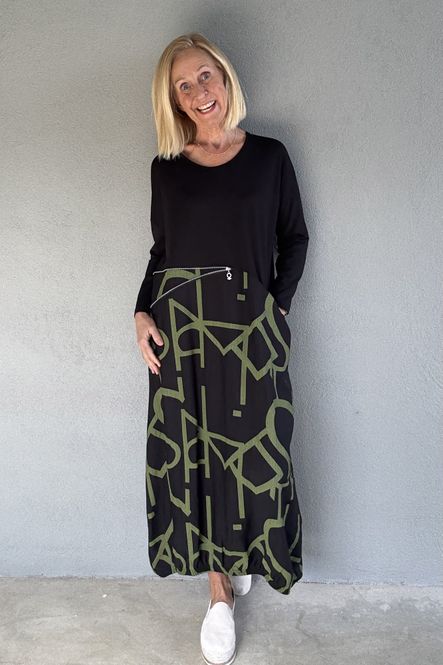 Hovedbilde 5038 kjole black/army