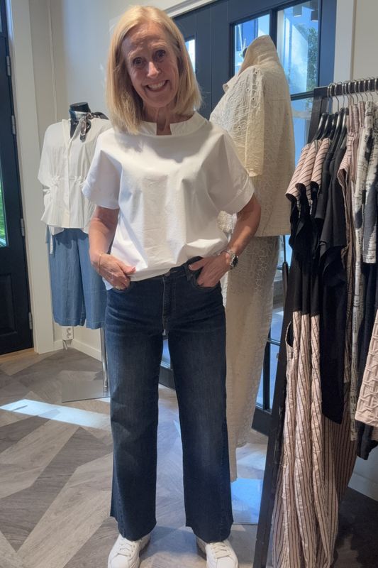 Isay jeans med høyt liv og vide ben