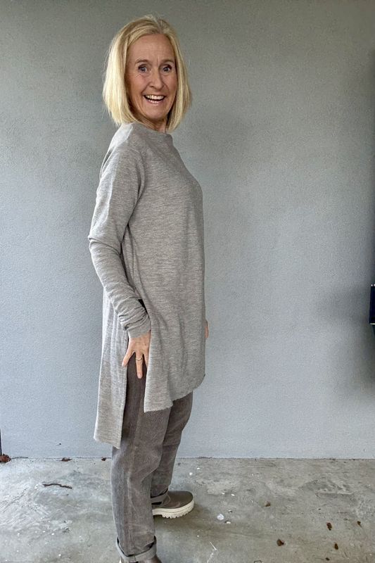 6040 By basics merinoull med splitt