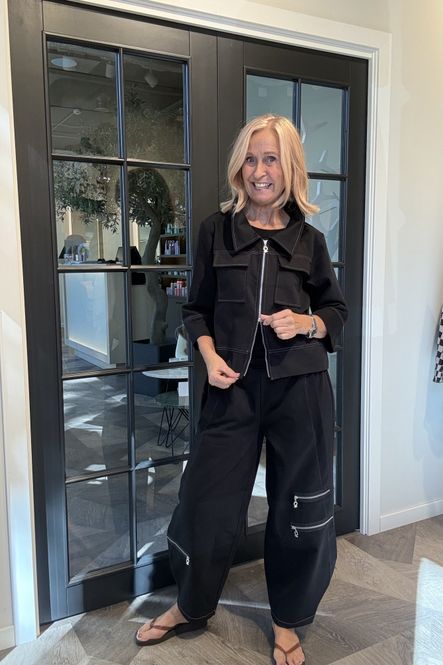 Hovedbilde 2142 My Soul tøff sort jeans jakke med stretch