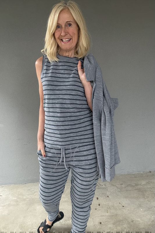 3009 Merinoull bukse med lommer fra By basics